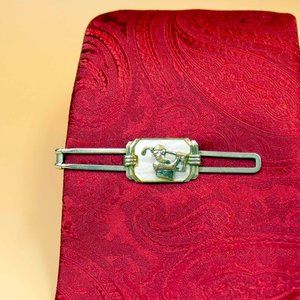 VINTAGE MOTHER-OF-PEARL GOLFER TIE BAR - MbTSVAWd1